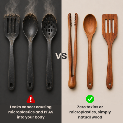 The Wooden Pantry™ Essential Wooden Utensil Set